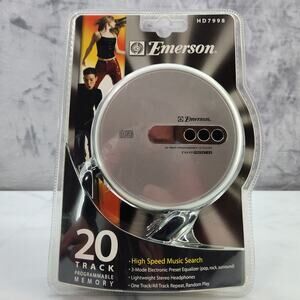 NEW Emerson CD player 20 track memory HD7998 Vintage High-speed portable sealed